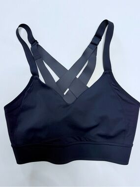 Brooks Navy Blue Strappy Comfort Sports Bralette - 32 A/B Women Intimates